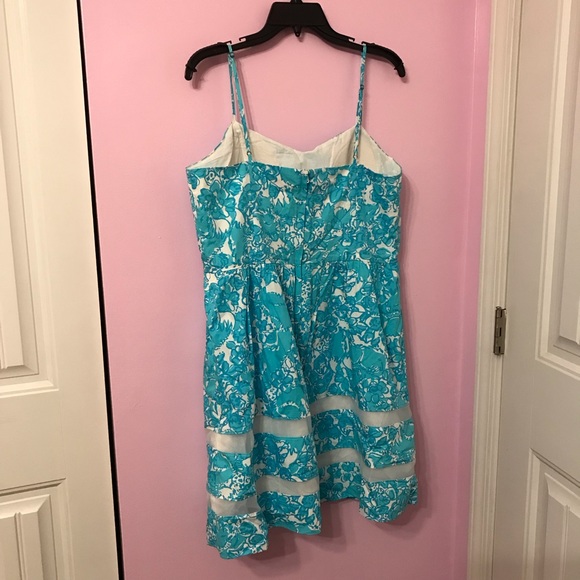 Lilly Pulitzer blue she’s a fox Ollie dress size 14 - Picture 3 of 10